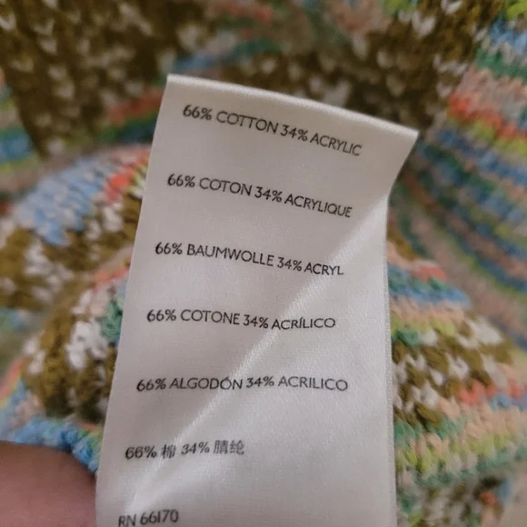 Urban Outfitters | Brianna Intarsia Knit Mixed Print Cropped Sweater Hippie M - Picture 8 of 8